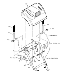 Control Panel Diagram and Parts List for 1695368-6291490X54 2007 Briggs and Stratton Snow Blower